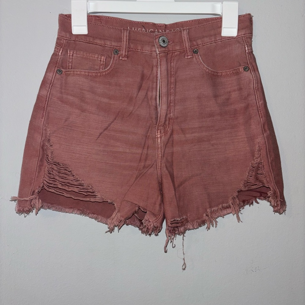 American eagle size 4 pink jean shorts